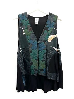 LOWEST💲FINAL- Kimono silk front vest